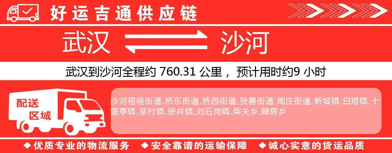 武汉到沙河物流专线-武汉至沙河货运公司