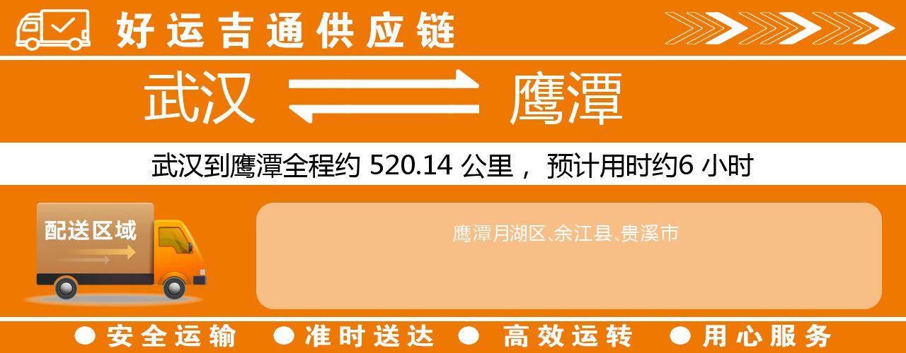 武汉到鹰潭物流专线-武汉至鹰潭货运公司