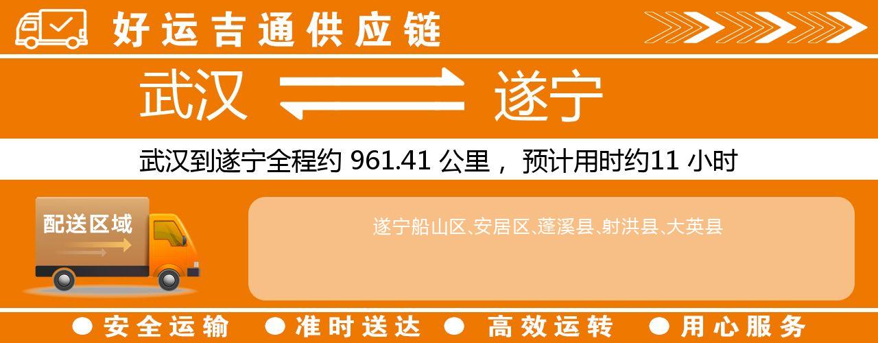 武汉到遂宁物流专线-武汉至遂宁货运公司