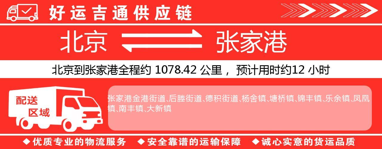 北京到张家港物流专线-北京至张家港货运公司
