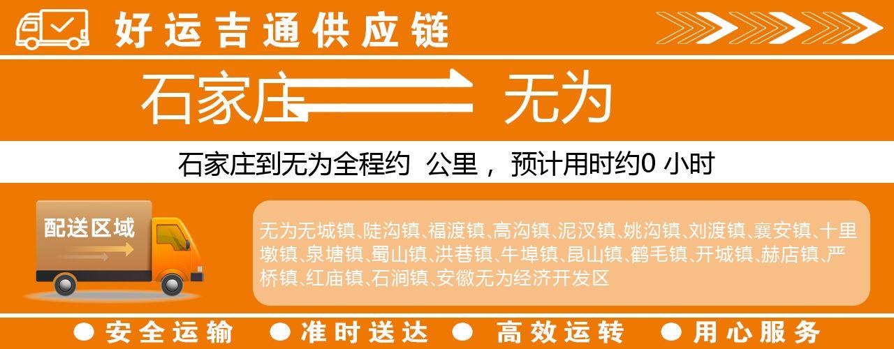 石家庄到无为物流专线-石家庄至无为货运公司