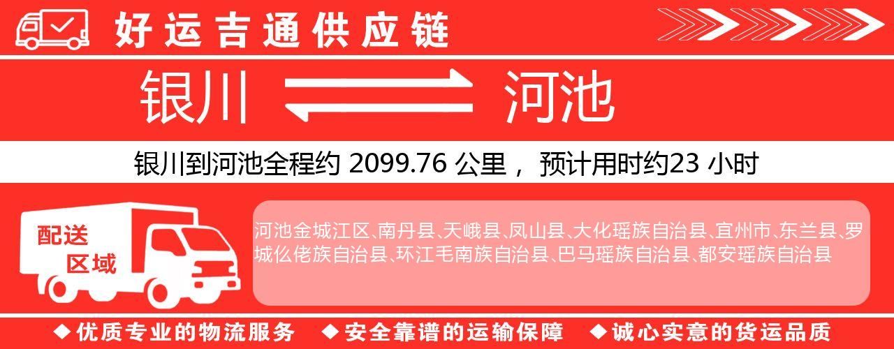 银川到河池物流专线-银川至河池货运公司